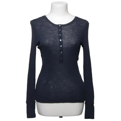 Henley Shirt (Blau) von T by Alexander Wang Wolle