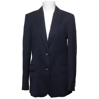 Blazer (Bleu) de Pierre Balmain Acétate, Coton, Élasthane, Viscose, Laine