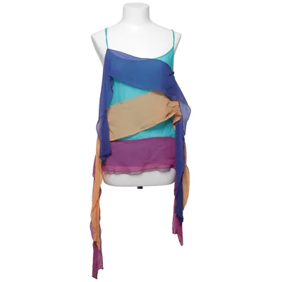 Top (Blue, Multicolored) from MSGM Silk
