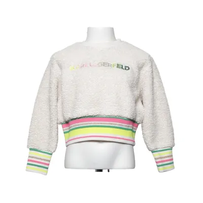 Sweatshirt (Blanc, Rose, Vert, Jaune) de Karl Lagerfeld Kids Élasthane, Fibre métallique, Polyester