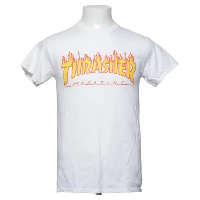 T-shirt (White) from Thrasher Cotton