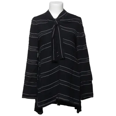 Blouse lavallière (Noir, Blanc) de Proenza Schouler Acétate, Soie, Viscose