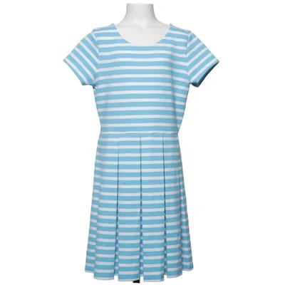 Robe (Bleu, Blanc) de Polo Ralph Lauren Élasthane, Polyester, Viscose