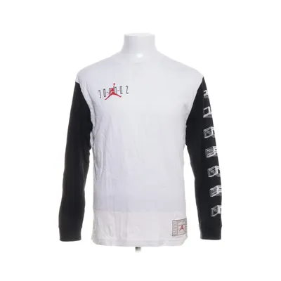 Långärmad t-shirt (Vit, Svart) från Jordan Bomull
