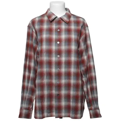 Flanellhemd (Rot, Blau, Weiß) von Maison Margiela Viskose, Wolle
