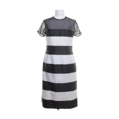 Cocktailklänning (Vit, Svart) från Oscar de la Renta Silke, Polyester, Acetat