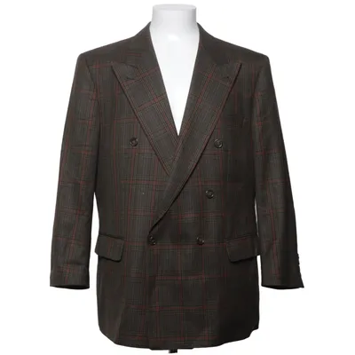 Blazer (Vert, Marron) de Burberry Viscose, Laine