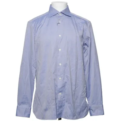 Shirt (Blauw, Wit) van Ermenegildo Zegna Katoen