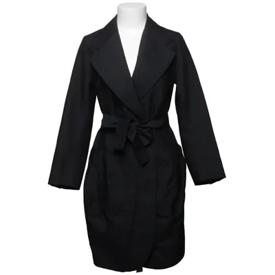Manteau (Noir) de Yves Saint Laurent Polyamide, Soie