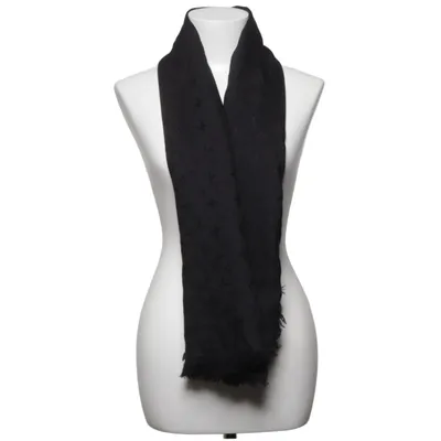 Schal (Schwarz) von Louis Vuitton Seide, Wolle