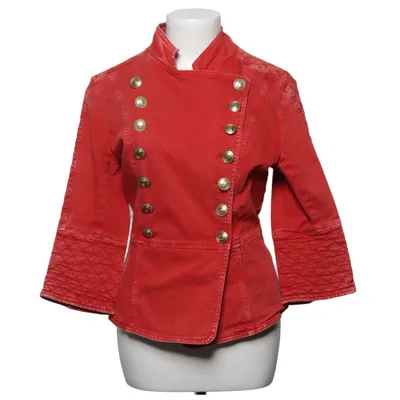 Veste en jean (Rouge) de Pierre Balmain Coton, Élasthane