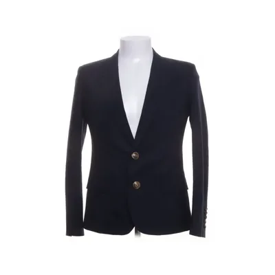 Blazer (Blauw) van Saint Laurent Katoen, Zijde, Wol