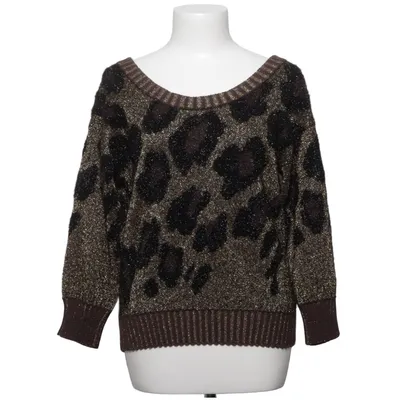 Strickpullover (Braun, Schwarz, Gold) von Just Cavalli Acetat, Polyamid, Polyester, Wolle