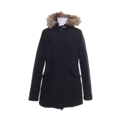Down jacket (Black) from Woolrich Cotton, Down, Feather, Nylon, Polyester, Fur