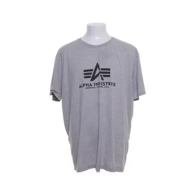 T-shirt (Grå) från Alpha Industries Bomull, Polyester