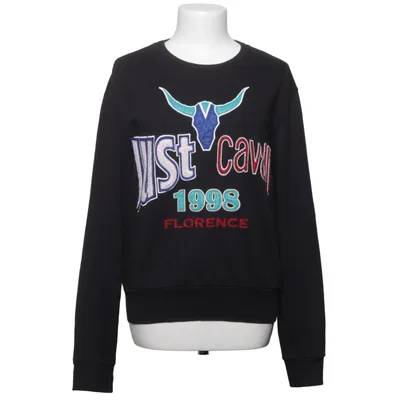 Sweatshirt (Noir) de Justcavalli Coton, Élasthane, Polyester