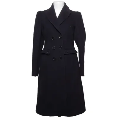 Manteau (Bleu) de Burberry Acétate, Cachemire, Cupro, Polyamide, Laine