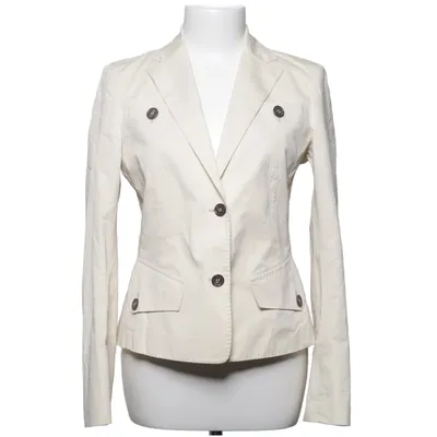 Blazer (Blanc) de Loro Piana Coton, Élasthane, Soie