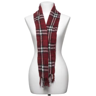 Écharpe (Rouge, Multicolore) de Burberry Laine
