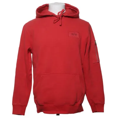 Sweat à capuche (Rouge) de Alpha Industries Coton, Polyester