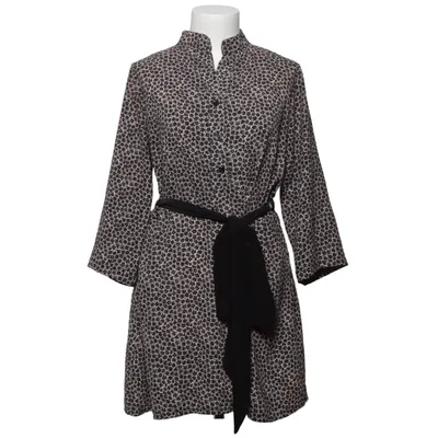 Skjortekjole (Sort, Beige) fra Mira & Co Polyester
