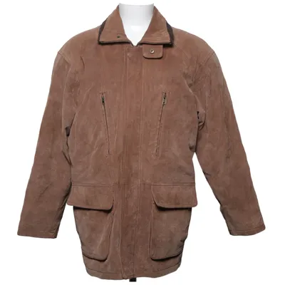 Lederjacke (Braun) von Heine Acryl, Leder, Polyester