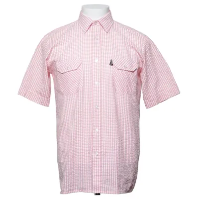 Korte mouwen shirt (Roze, Wit) van Wagon Katoen, Polyester