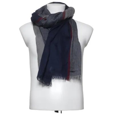 Scarf (Blue, Gray, Red) from Brunello Cucinelli Cashmere, Silk