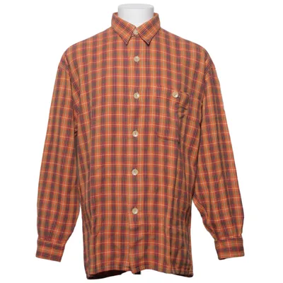 Flanellen overhemd (Oranje, Bruin, Blauw) van Signum