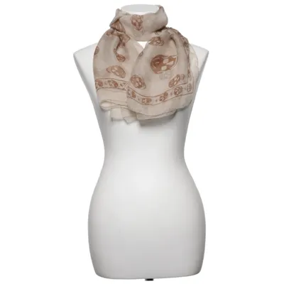 Halstuch (Beige, Braun) von Alexander McQueen Seide