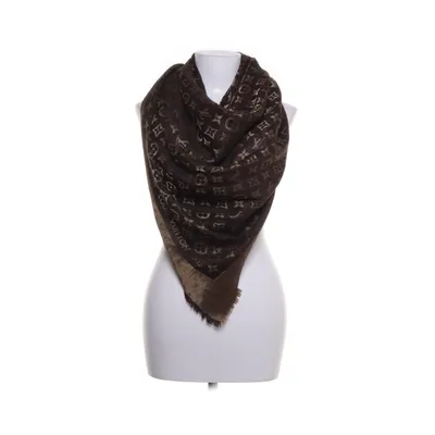 Sjaal (Monogram Shiny Brown with Gold Jacquard Woven ) van Louis Vuitton
