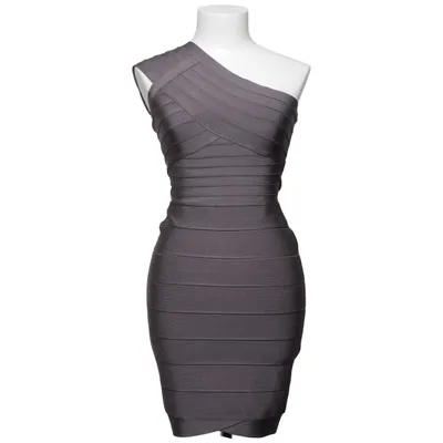 Robe (Gris) de Herve Leger Élasthane, Polyamide, Viscose