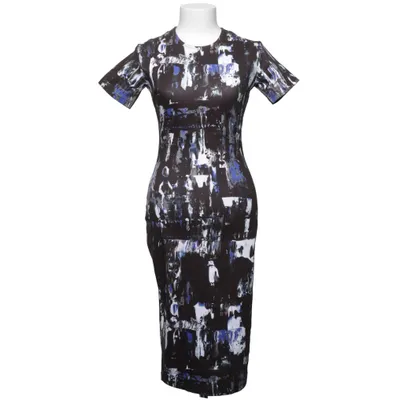 Jurk (Zwart, Blauw, Wit, Meerkleurig) van Alexander McQueen Katoen, Elastaan, Polyester