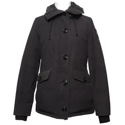 Doudoune longue (Noir) de Canada Goose Coton, Duvet, Plume, Polyester