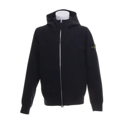 Jacket (Black) from Stone Island Junior Elastane, Polyester, Polyurethane