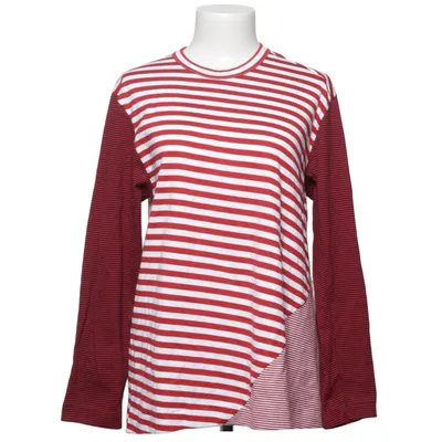 Lange mouwen shirt (Rood, Wit) van Comme des Garçons Katoen