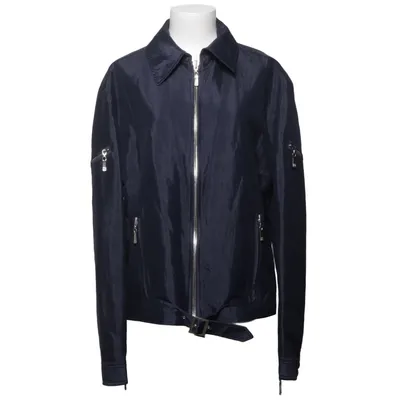 Jacke (Blau) von Gianni Versace Baumwolle, Polyamid, Viskose