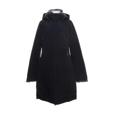 Down coat (Black) from Woolrich Cotton, Down, Feather, Nylon, Polyester, Rabbit fur