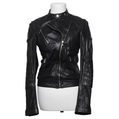 Bikerjacka (Svart) från Roberto Cavalli Skinn, Polyamid, Polyester