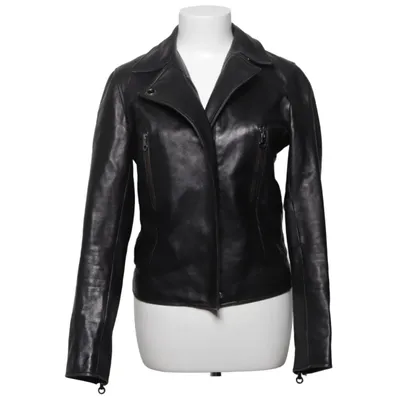 Veste de motard (Noir) de Versus Versace Acétate, Cuir, Viscose