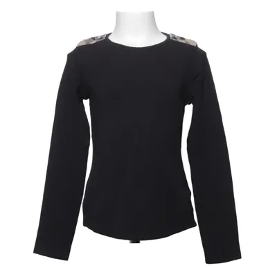 Langærmet t-shirt (Sort, Flerfarvet) fra Burberry Bomuld, Elastan