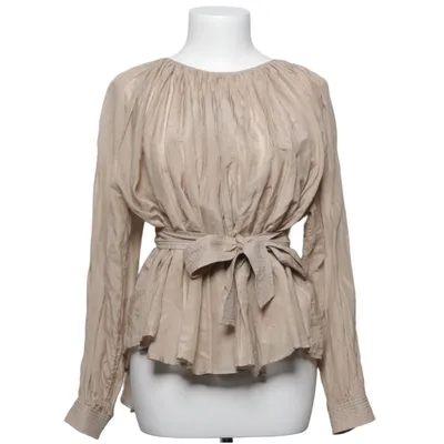 Blus (Beige) från Cathrine Hammel Bomull, Silke