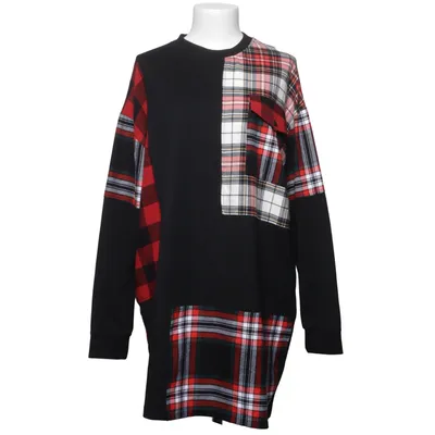 Dress (Black, Red, Multicolored) from McQ by Alexander McQueen Cotton, Elastane, Wool