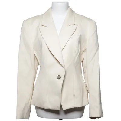Blazer (Blanc) de Etienne Aigner Viscose, Laine
