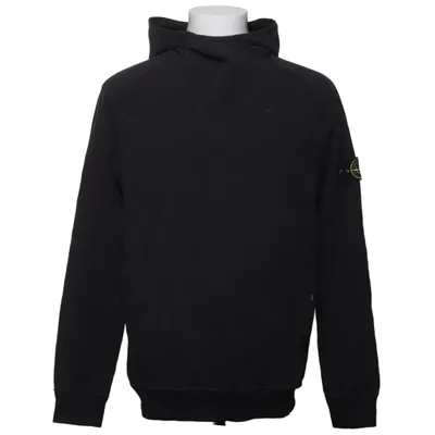 Capuchon sweater (Zwart) van Stone Island Katoen, Elastaan