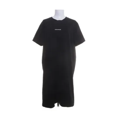 Jurk (Zwart) van Calvin Klein Jeans Katoen, Elastaan