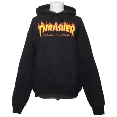 Sweat à capuche (Noir) de Thrasher Coton, Polyester