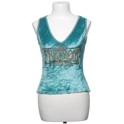 Tank Top (Blue) from Dolce & Gabbana Cotton, Polyamide, Viscose