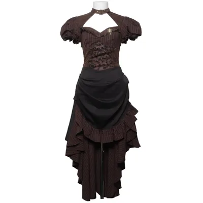 Fancy dress (Brown, Gray) from Punk Rave Cotton, Elastane, Polyester, Viscose