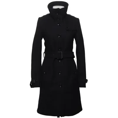 Mantel (Schwarz) von Burberry Brit Kaschmir, Polyamid, Viskose, Wolle